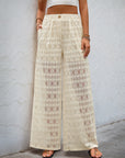 Elegant Wide Leg Lace trouser