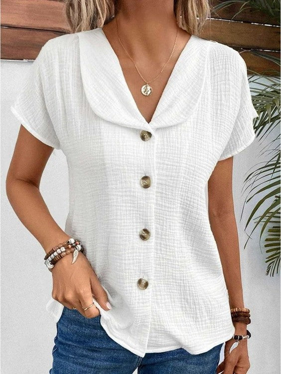 Chic Flowy Summer Blouse for Effortless Style