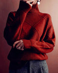 Loose Fit High Neck Sweater