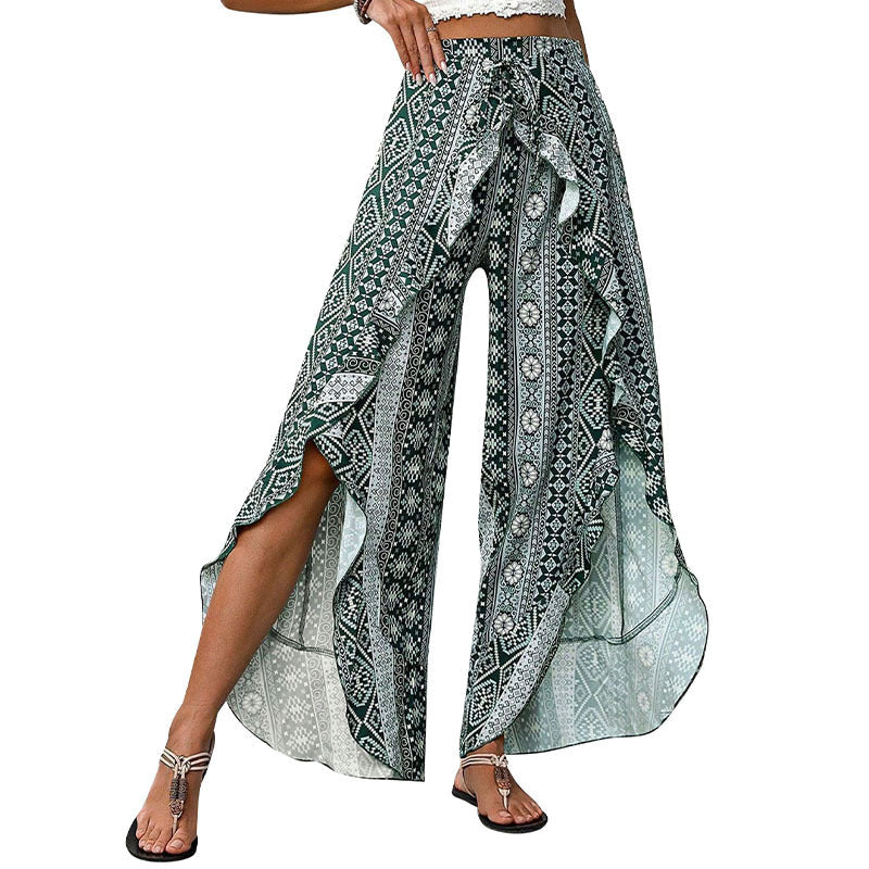 Trendy Summer Wide-Leg Pants