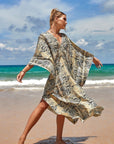 Sandy Drift Maxi Dress with Beachy Flow