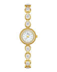 French-Style Waterdrop Crystal Watch