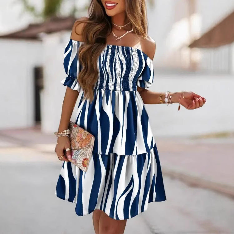 One Shoulder Casual Dress