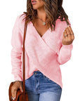 Women Cross Knitted Sweater