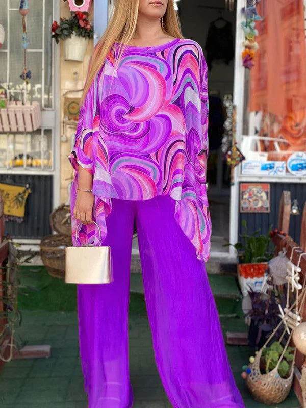Loose Fit Chiffon Set