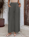 Elastic Waist Loose Casual Trousers