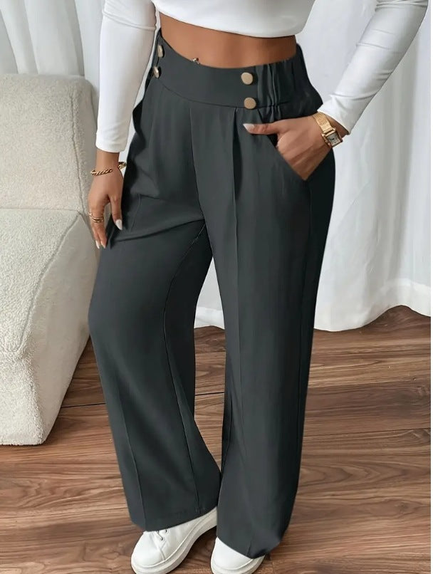 Elegant High Waist Trousers