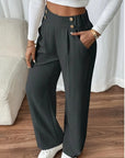 Elegant High Waist Trousers