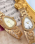 Elegant Snake-Head Bracelet Watch