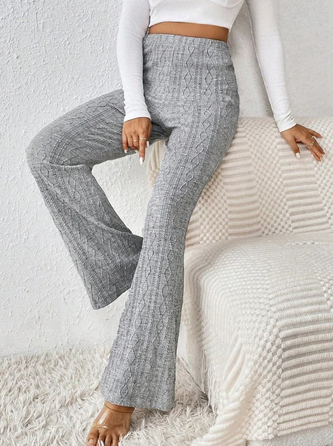 Stretch Flare Knit Trouser
