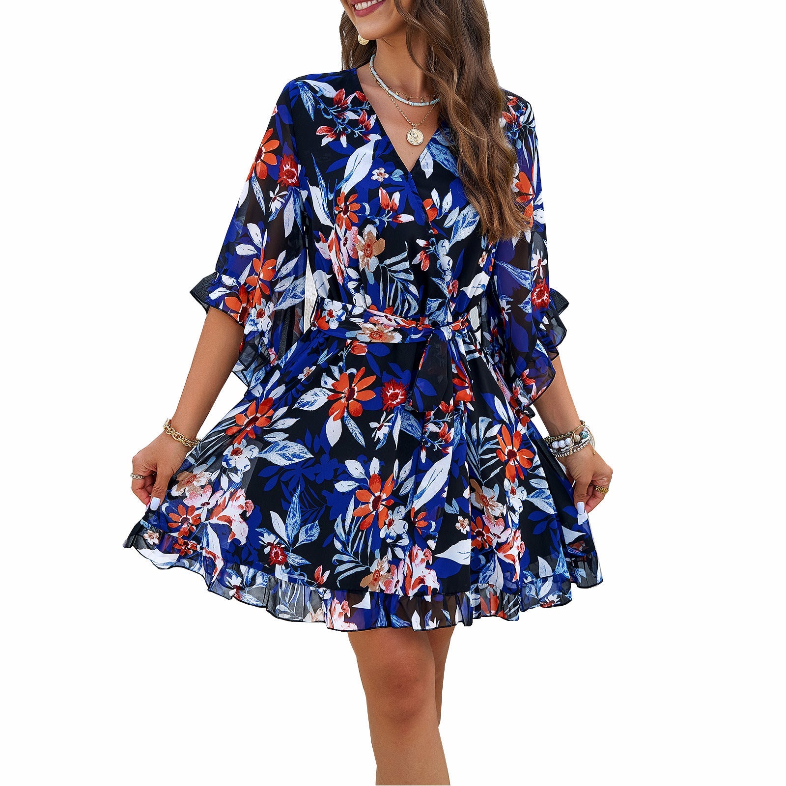 Women's Vacation Chiffon Midi Dress