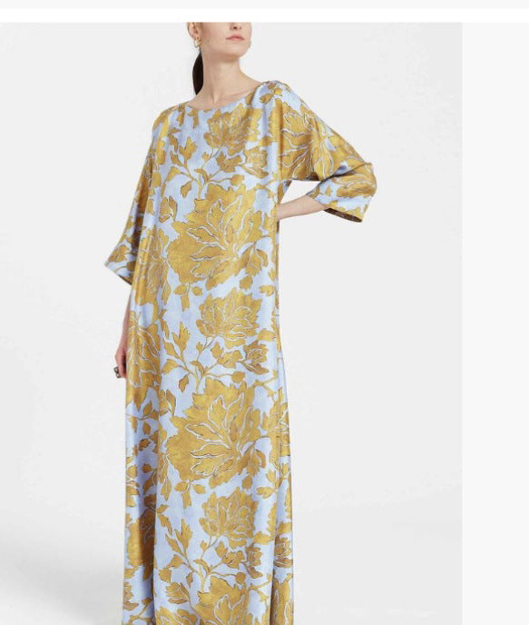 Trendy Floral Printed Midi Dress