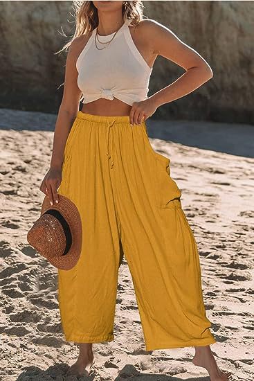 Comfy High Waist Loose Fit Trousers