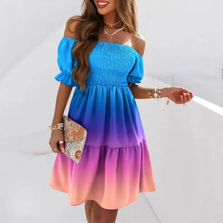 One Shoulder Casual Dress