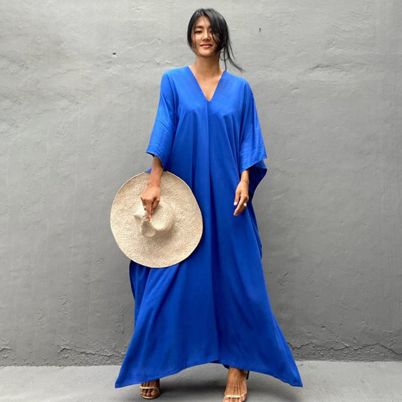 Relaxed Fit Vacation Midi Dress