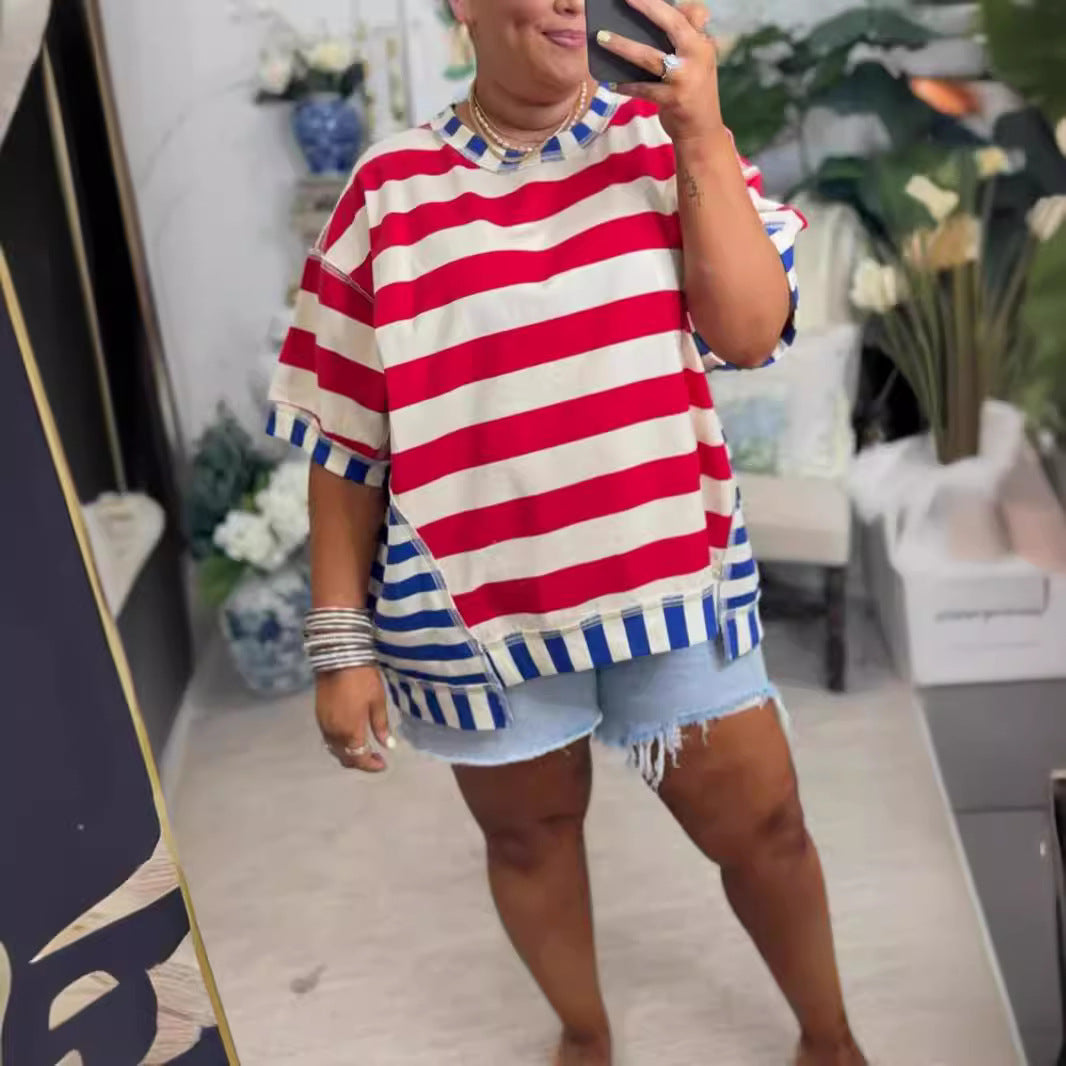 Soft Everyday Stripe Top – Flattering Fit for Casual Office Days and Relaxed Weekend Outfits