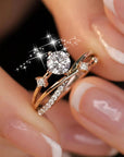 Women’s Rose Gold Moissanite Ring