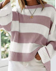 Women's Trumpet Sleeve Loose Sweater