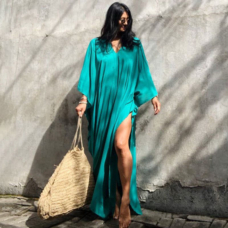 Relaxed Fit Vacation Midi Dress