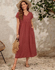 Soft Flowing Maxi Dress with Sleeves