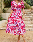 Chic V-Neck Floral Summer Dress