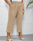 Comfortable High Waist Striped Pants