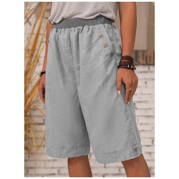 Cotton Linen Casual Shorts