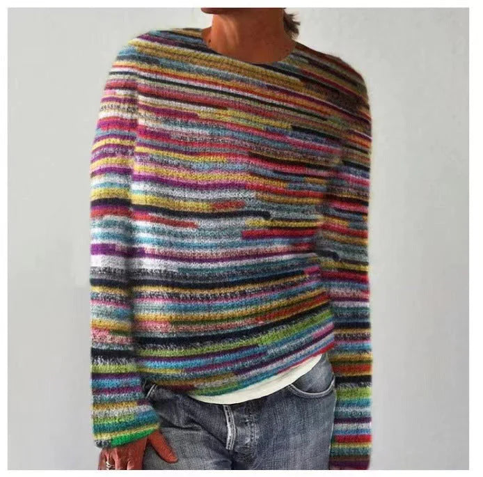 Patterned Knitwear Retro Sweater