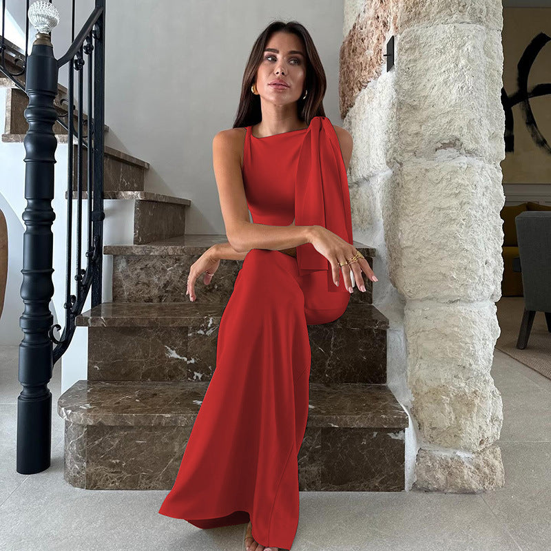 Stylish One Shoulder Party Dress Women