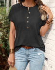 Stylish Buttoned T-Shirt