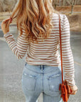 Women's Striped Knit Pullover Sweater