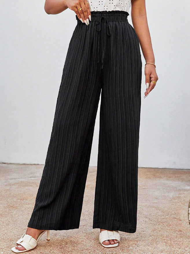 Elastic Waist Woven Trousers