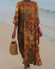 Trendy Floral Printed Midi Dress