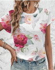 Relaxed Fit Top with Petal Design