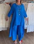 Breathable Cotton Linen Two Piece set