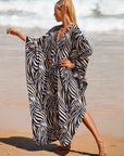 Driftwood Tone Breezy Linen Dress