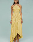 Slimming Pleated Chiffon Dress – Flowy Favorite for Coastal Getaways