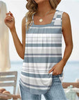 Fashion Sleeveless Square Neck Top