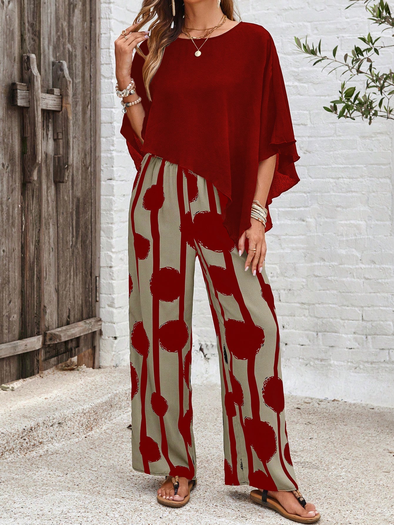 Lightweight Long Pants Set For Summer