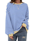 Long Sleeve Striped Pullover Casual Shirt