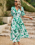 Chic V-Neck Floral Summer Dress
