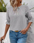 Timeless Striped Shirt Top Look