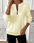 Women's Pullover Zipper Sweatshirt
