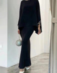 Two-Piece Pearl Floor-Length Gown