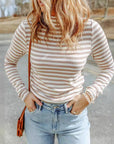 Women's Striped Knit Pullover Sweater