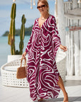 Pale Earth Kaftan Dress with Natural Flow