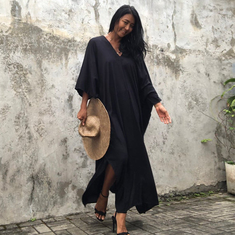 Relaxed Fit Vacation Midi Dress