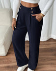 Elegant High Waist Trousers