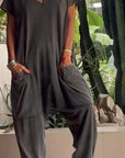 Soft Cotton V-Neck Dress
