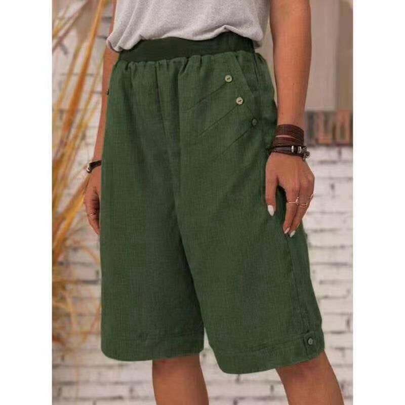 Cotton Linen Casual Shorts